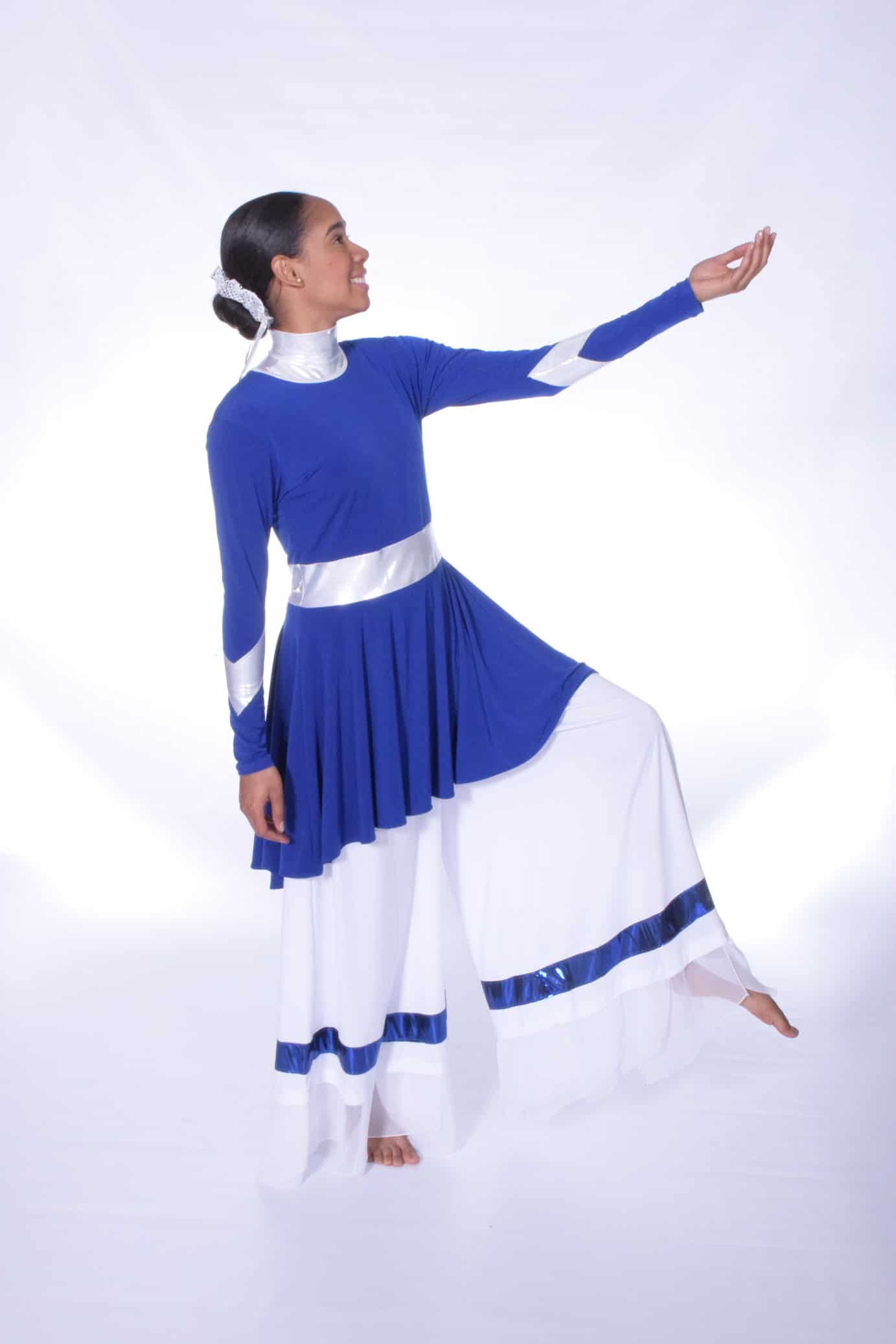 Danzcue Mens Praise Worship Dance Robe with Stand-up Collar 
